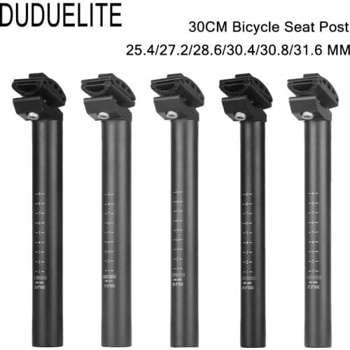 MTB Road Bike Seat Post Bicycle Seatpost 25.4/27.2/28.6/30.4/30.8/31.6*350mm Shock Absorber Cycling Seat Tube Hot Sale