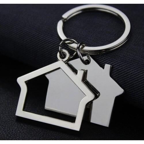 Cabin Small House Hanging Pendant Keyring Key Holder Keychain Bag Purse Decor