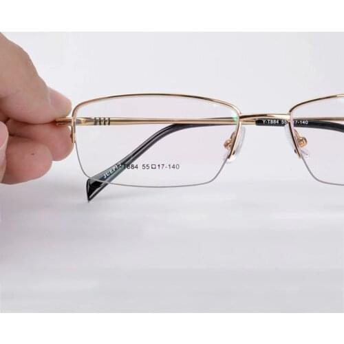 Vazrobe Prescription Glasses Men Spring Hinge Progressive Man Gold Titanium Alloy Photochromic Spectacle Male Optical Myopia