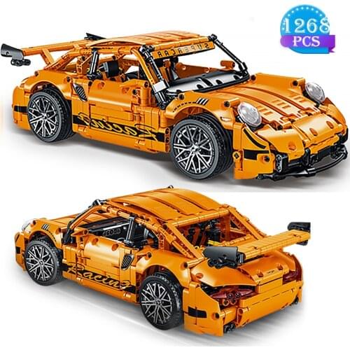 High-tech Ideas Famous Racing Set Series Static Sports Car Model Bricks Childrens Educational Assembly Toys Boys DIY Gifts