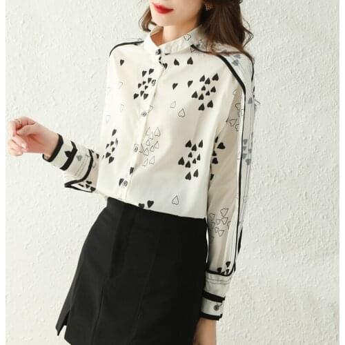 XISTEPS Stand-up Collar Blouses