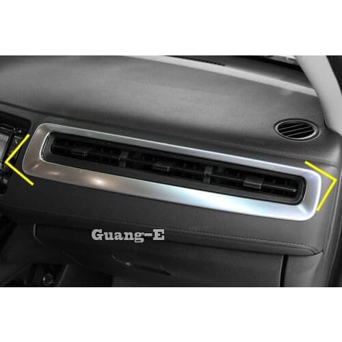 For Honda HRV HR-V Vezel 2019 2020 Car garnish cover trim chrome middle up air conditioning switch outlet vent 1pcs