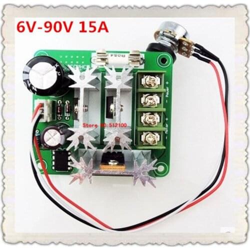 10PC Hi-Q Pulse Width PWM DC Motor Speed Regulator Controller Switch 6V-90V 15A New Arrive