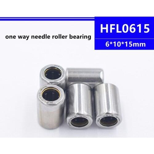 50pcs/100pcs HFL0615 6*10*15mm One Way Clutch Needle Roller Bearing 6x10x15mm Drawn Cup Shaft High Quality