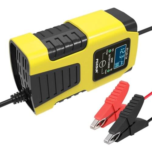 Car Battery Chargers 12V/2A 24V/2A Full Automatic Smart Battery Chargers Maintainer Portable Trickle Chargers Battery Desulfator