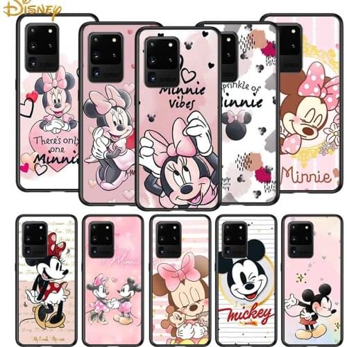 Pink Minnie Cartoon Cute for Samsung S20 FE Lite Ultra Plus A91 A81 A71 A51 A41 A31 A21 A11 A12 A01 A72 A52 A42 Phone Case