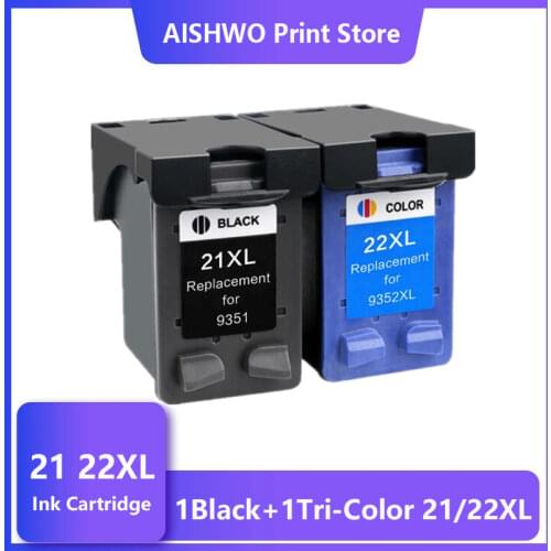 21 22 XL Ink Cartridge Replacement for HP 21 22 For HP21 21XL 22XL Deskjet F2180 F2280 F4180 F380 380 Printer
