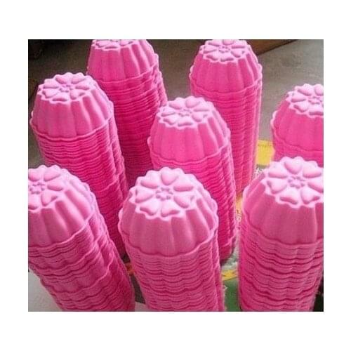 Flower Shape Silicone Cake Baking Mold Cake Pan Muffin Cups Handmade Soap Moulds Biscuit Chocolate Ice Cube Tray DIY Mold 2 PCS