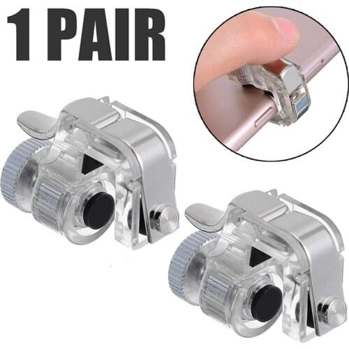 Game Accessories 2pcs Metal Gamepad Mobile Trigger Control Smartphone Gamepad Controller L1R1 Gaming Shooter for PUBG Phone