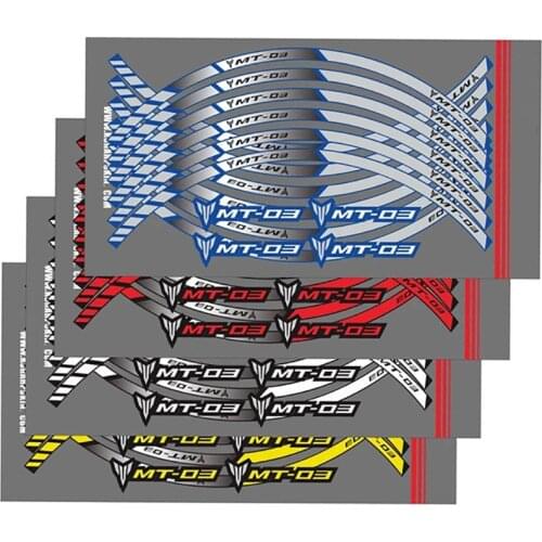 Motorcycle Inner Circle Sticker Stickers High Quality Waterproof Decals Accessories For YAMAHA MT-03 MT03 With logo mt- 03