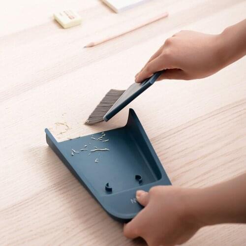 Creative Mini Desktop Broom Household Dustpan Magic Soft Small Hair Wiper Broom Sweeping Hair Artifact Small Desk Hand Brush