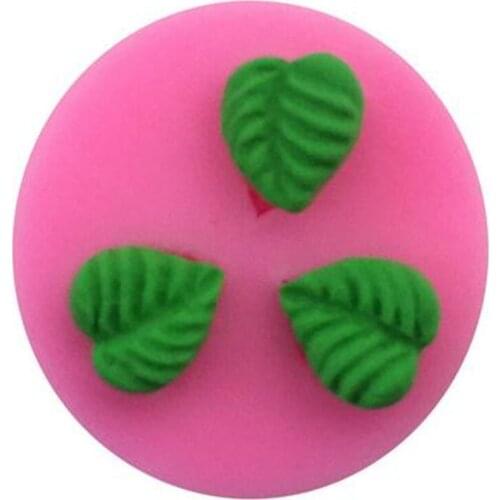 Kitchen DIY Round Leaves, With a Grain 3D for Cake Decoration Liquid Silicone Tools Pastry mould Pudding Soap Ice Cube mold