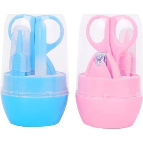 4pcs/Set Baby Grooming Care Manicure Set Healthcare Kit Baby Daily Nurse Tool -4Pcs with Portable Box