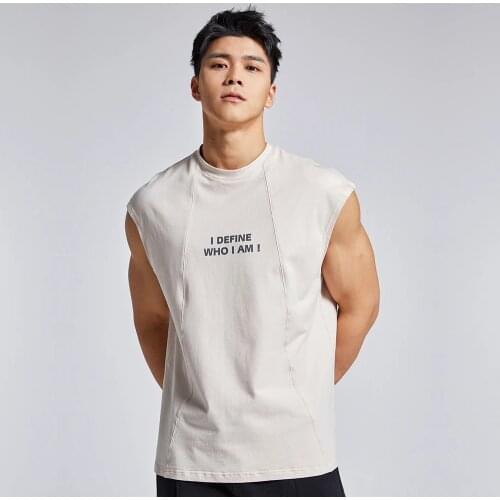 New Men Gym Fitness Training Sleeveless Summer Mens Sports Vest Male Quick Drying Breathable Basketball Sports Tank Top