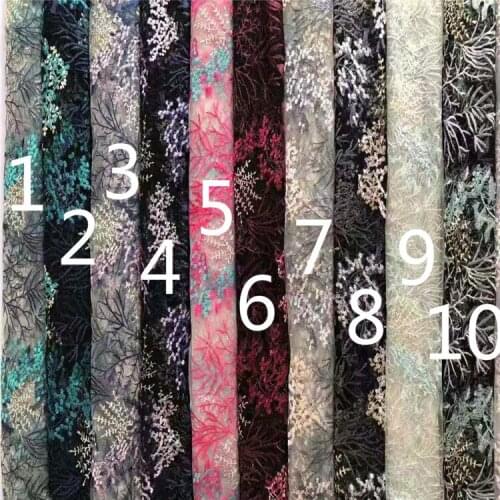 Foreign Style Multi-Tree Mesh Embroidery Lining Wedding Dress Fashion Dress Hanfu Dress Childrens Lace Fabric