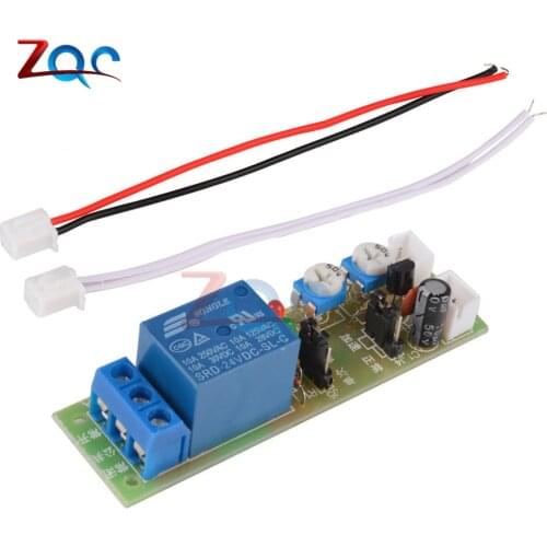 Adjustable Cycle Timer Delay On/Off Switch Relay Module DC 5V 12V 24V 0 -15min Timer Control Switch Relay Module