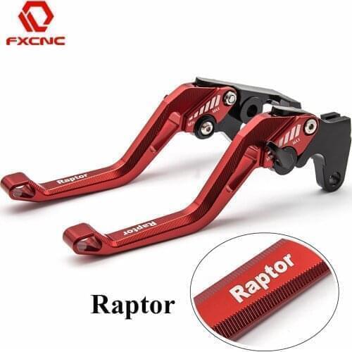 Logo Raptor For Yamaha 2008-2020 YFM700 Raptor 700R YFM 700 YFM700R Motorcycle Adjustable Brake Clutch Lever + Grips Accessories