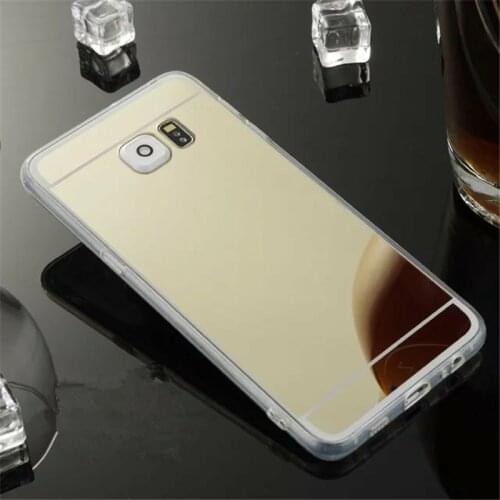 For Samsung Galaxy S6 Edge Plus Case Luxury Mirror Case Soft TPU Cover Case For Galaxy S6 Edge Plus Back Cover Shell