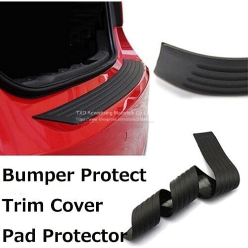 Car Styling Door Sill Guard Car SUV Body Rear Bumper Protector Trim Cover Protective Strip Black Red 90cm/104cm