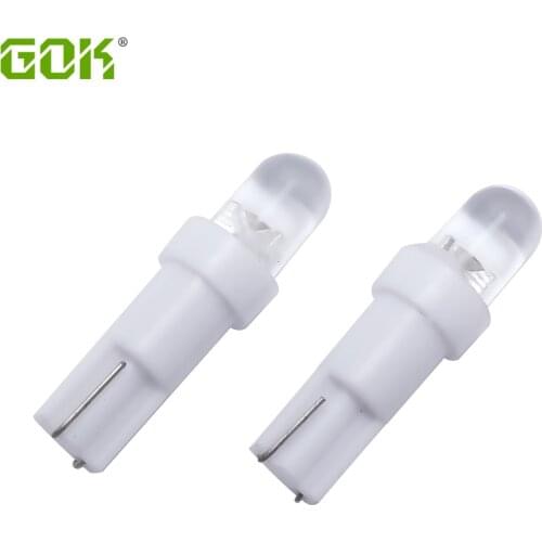 10pcs T5 Led 1SMD Led Interior Bulb led Dashboard Gauge Instrument Auto Light Car Lamp DC12V White/Green/Blue/Red/Yellow