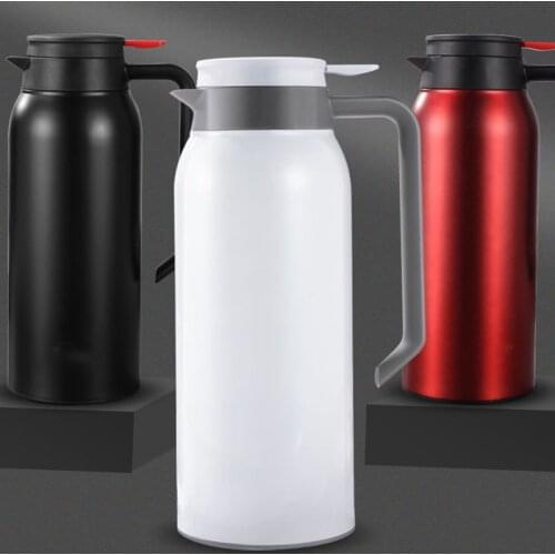 Stainless Steel Vacuum Flask Thermal Jug Portable Hot Water Pitcher 1.5L Double Wall Insulated Bottle Tea Coffee Pot