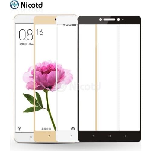 9H Full Cover Tempered Glass For Xiaomi Max 1 2 3 Screen Protector Protective Film For Xiaomi Max 3 2 1 Black White Golden Color