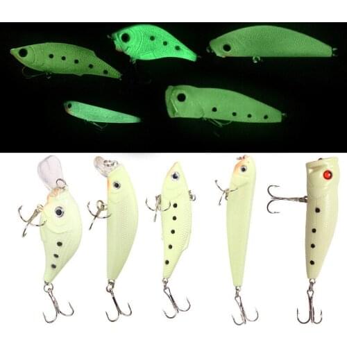 1pcs Submerged Minnow Depth Baits Luminous Hard Aritificial Fake Bait Wobblers Crankbait Pesca Isca Fishing Accessories