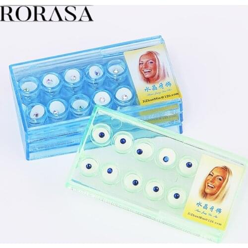 10Pcs Diamond Bur Dental Material Teeth Whitening Denture Teeth Crystal Ornament Oral Hygiene Tooth Decoration Perfect Smile