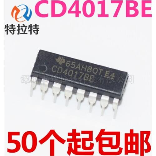 10PCS CD4017BE DIP16 CD4017 DIP CD4017B DIP-16 HEF4017BP TC4017BP CD4017CN HD14017BP