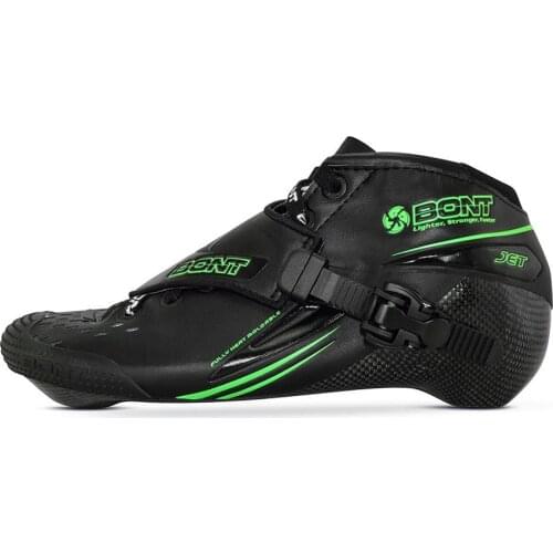 100% Original Bont Jet 2PT 195mm Speed Inline Skate Heatmoldable Carbon Fiber Boot Competetion Racing Skating Boot Patines Shoes