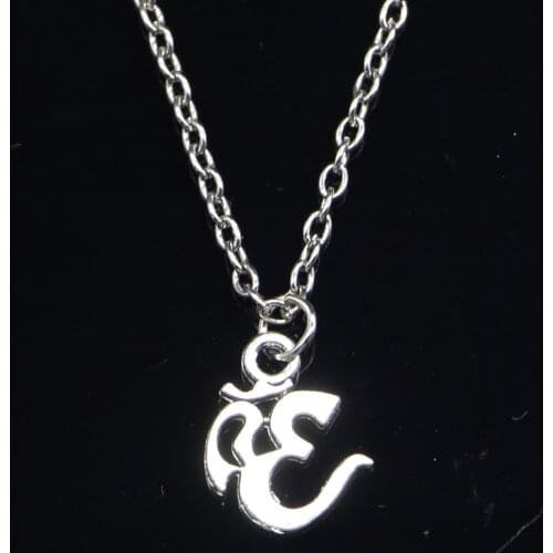20pcs New Fashion Necklace 15x12mm yoga om Pendants Short Long Women Men Colar Gift Jewelry Choker