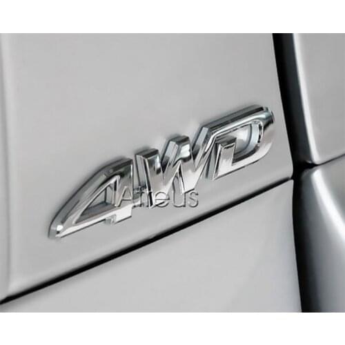 3D 4WD 4x4 Metal Stickers Car Sticker For Infiniti Acura MDX RDX Nissan Qashqai J11 Juke Tiida Almera X-Trail T32 Accessories