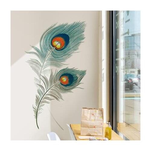 3D Creative Feather Wall Sticker Nordic Poster Room Decoration Wedding Decoration Wall Pictures for Living Room Poster Art