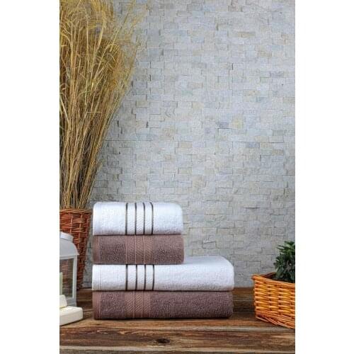 4 pcs Turkish Towel Set | Beach Towel | Face Hand Towels Set | Hotel & Spa Quality quick Dry highly Absorbent English Towel