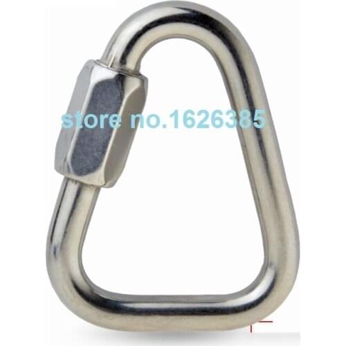 8MM-10MM 304 stainless steel triangle quick link water proof rust proof CE quality safety hasp shackle rigging hardware