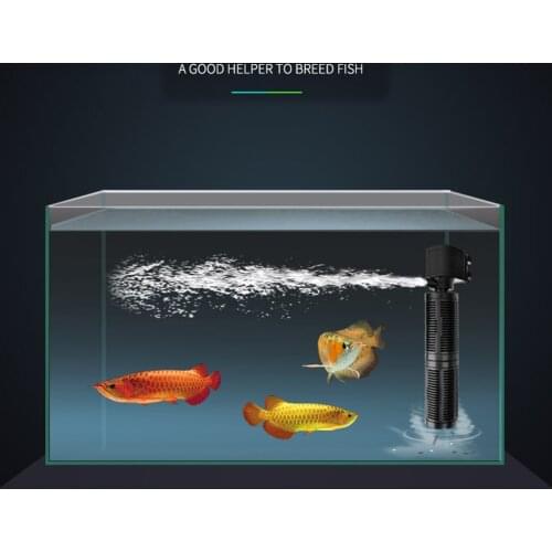 Aquarium Turtle Oxygen Filter 3 in 1 Submersible Fish Tank Silent Aeration Internal Air Pump Water Purifier Wave Maker Sponge