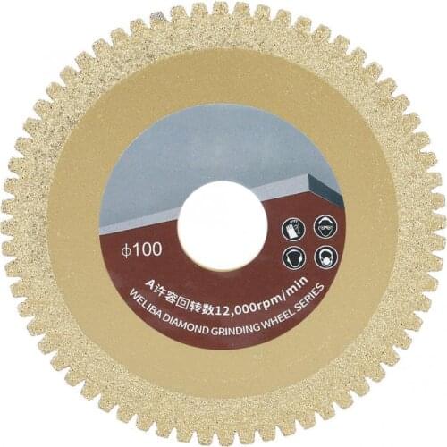 Diamond Circular Saw Blade 100mm 60Grit Porcelain Tile Ceramic Granite Marble Cutting Disc Blades