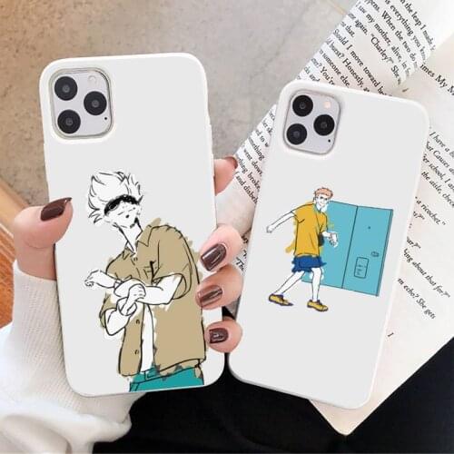 Jujutsu Kaisen Phone Case White Candy Color for iPhone 11 12 mini pro XS MAX 8 7 6 6S Plus X SE 2020 XR