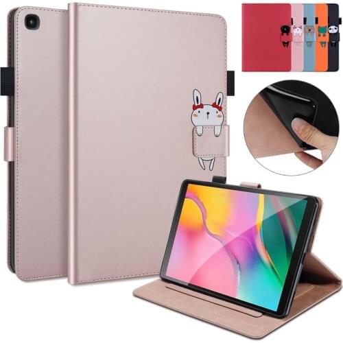 Tablet For Funda Samsung Galaxy Tab A SM T510 T515 Case 10.1" Cute Cartoon Wallet Stand Flip Cover For Galaxy Tab A 10.1 2019
