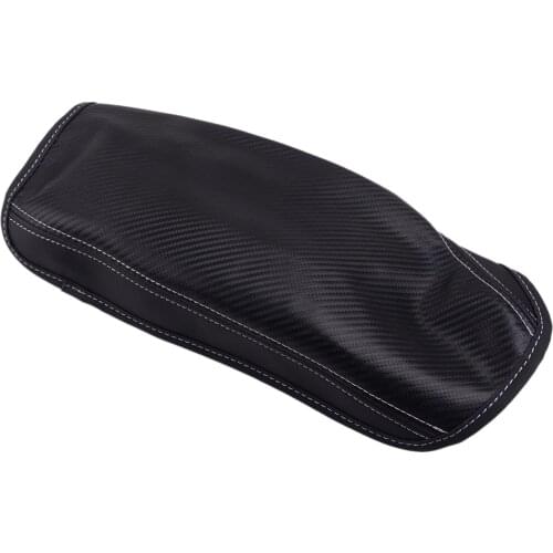 DWCX Black Leather Car Center Console Armrest Lid Cover Trim Mat Fit for BMW F30 2014 2015 2016 2017 2018 Accessories