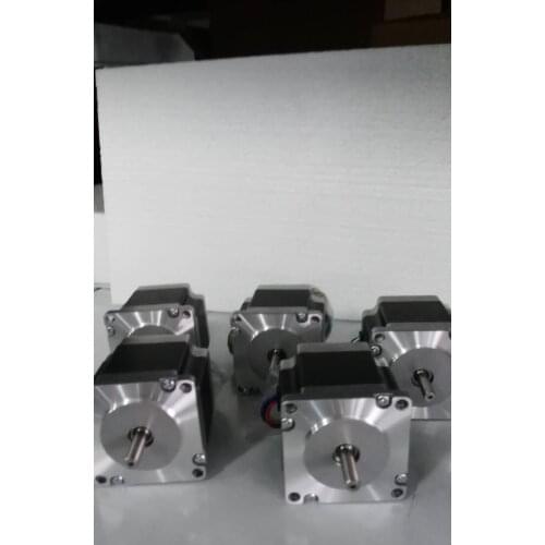 EU ship-no tax-no damage-fast delivery)-5PCS Nema23 Wantai Stepper motor 130 oz-in,2A,Singel Shaft,CNC millin
