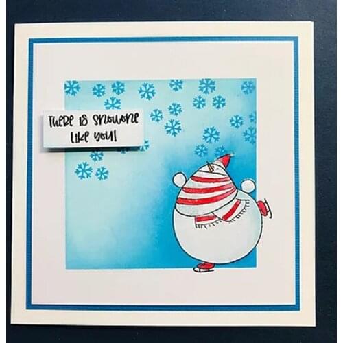 There Is Snowone Like You! Stamp and Die Set 2021 for Diy Card Making Decorative Embossing Papercard Crafts