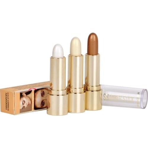 HANDAIYAN 3 Colors Stereoscopic Highlight Trimming Highlighter Shimmer Face Glow Iluminator Bronzer Brightening Makeup