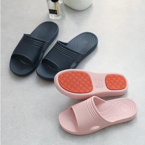 Non-Slip Indoor Slippers For Women Super Soft Waterproof Wear-Resistant Flip Flop EVA Couples Bathroom Footwear Home Supplies