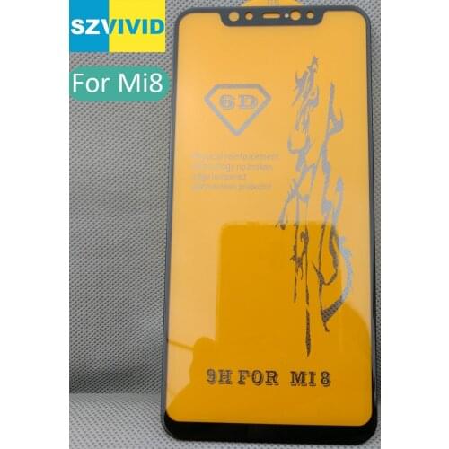 Full Screen Panel Glue Cover Tempered Glass For Xiaomi Mi8 SE Mi 8 2.5D Curved oleophobic High quality