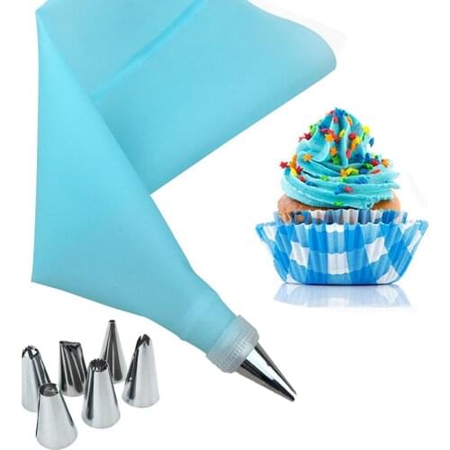 Pastry Tips Cream Cake Decorating Tools Plastic Nozzle Converter Nozzle Sets Kitchen Accessories Stainless Steel DIY Reusable