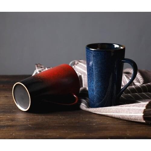 Mug ceramic cup creative water Nordic ins large capacity couple simple
