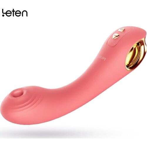 Leten Heatable G-spot Sucking Stick Female Vibrator Masturbator Vagina Massager for Women Clitoris Stimulator Adult Sex Toys