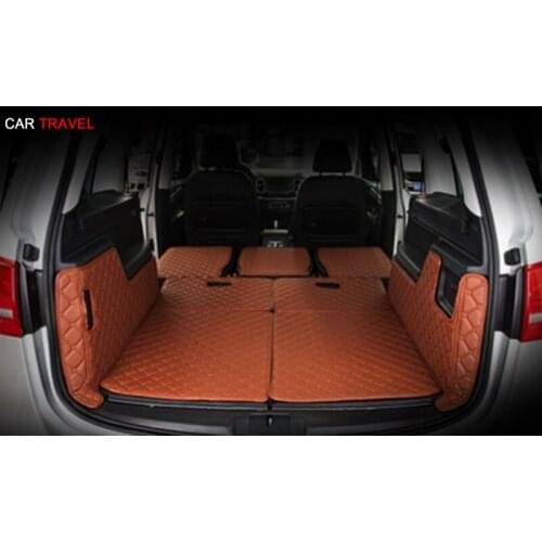 Best mats! Special trunk mats for Volkswagen Sharan -2012 waterproof boot carpets cargo liner for Sharan 2015,Free shipping