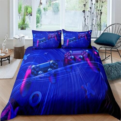 Fashionable Fluorescence Bedding Set Gamepad Creative Duvet Cover King Queen Twin Full Single Double Unique Design